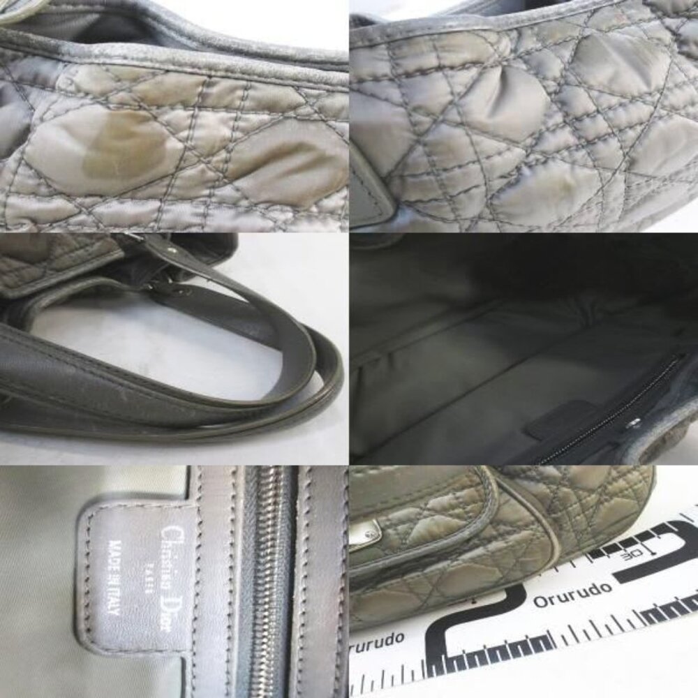 Christian Dior Cannage Handbag Quilted Charm Green - Picture 9 of 9